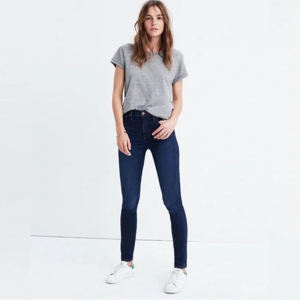 🆕 NWT Madewell Taller 10´´ High-rise skinny Women's Blue Jeans size 23